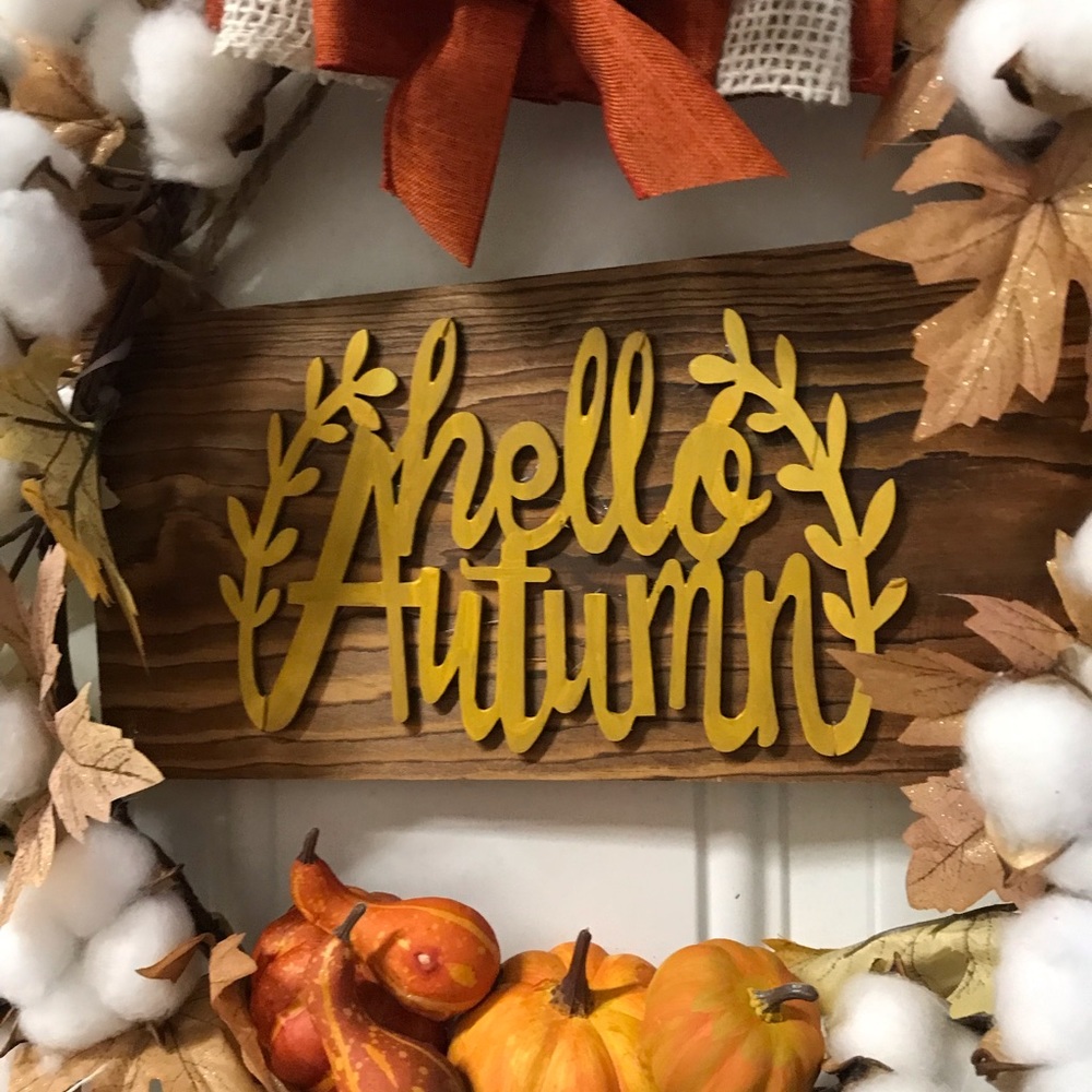 21”x19” autumn wreath